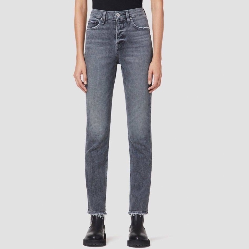 NWT Hudson Holly High Waisted Straight Distressed Jeans